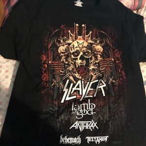Slayer world tour shirt